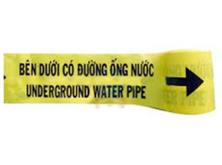 Băng cảnh báo bên dưới có đường ống nước